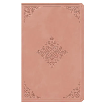 ESV Pink Fleur-De-Lis Design Imitation Leather Value Personal Size Bible Giant Print