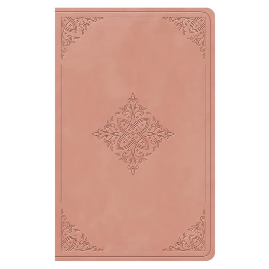 ESV Pink Fleur-De-Lis Design Imitation Leather Value Personal Size Bible Giant Print