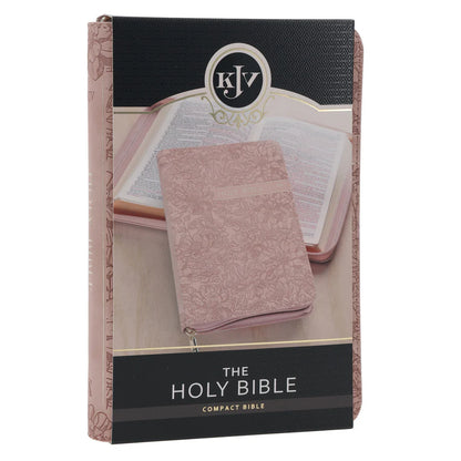 Neriah’s Light ; KJV Dusty Pink Compact Bible ; Faux Leather Zip Edition