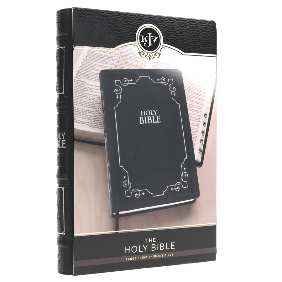 KJV Thinline Large Print Bible – Black Frame; Neriah’s Light