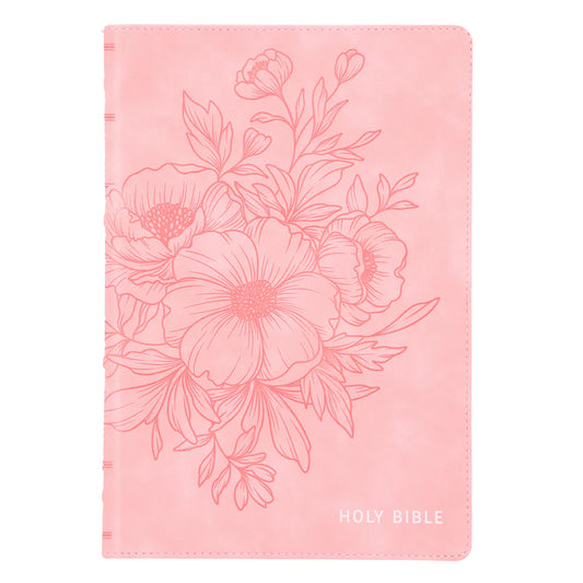 KJV Thinline Large Print Bible – Ballet Pink; Neriah’s Light