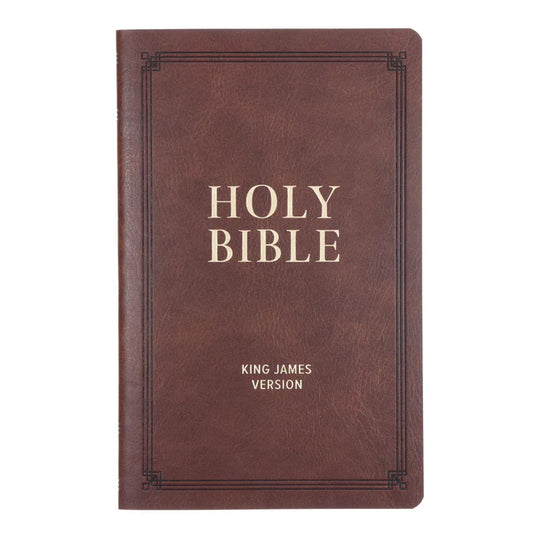 KJV Brown Faux Leather Flexcover Gift Edition Bible