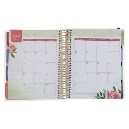 2027 Diary - 18-Month Planner for Women - He Restores My Soul - Wirebound