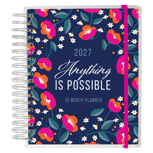 2027 Diary - 18-Month Planner for Women - Anything Is Possible - Wirebound