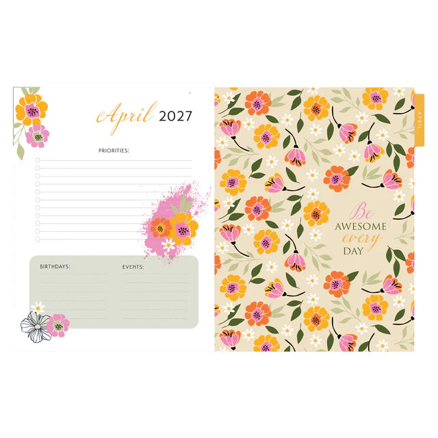 2027 Diary - 18-Month Planner for Women - Good Things Take Time - Wirebound