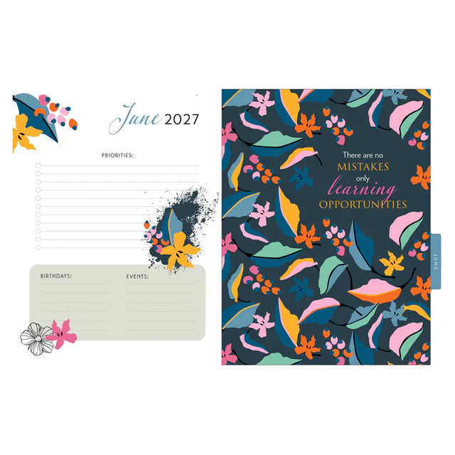 2027 Diary - 18-Month Planner for Women - Good Things Take Time - Wirebound