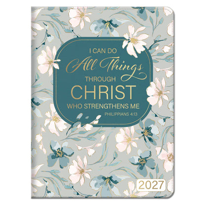 2027 Diary - 18-Month Planner for Women - All Things - Faux Leather with Zip