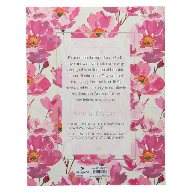 Be Still and Know That I Am God Floral Coloring Book (Paperback