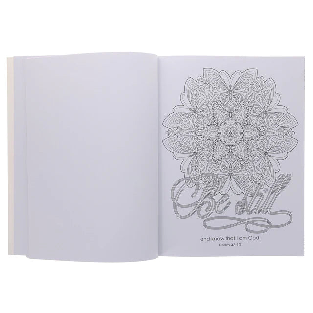 The Psalms in Color Painted Floral Coloring Book (Paperback)