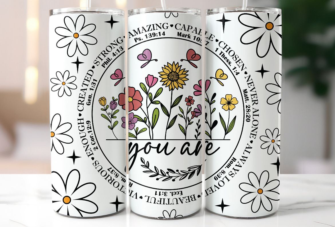 You Are Tumbler | White Faith-Inspired Reusable Drinkware