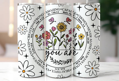 You Are Tumbler | White Faith-Inspired Reusable Drinkware