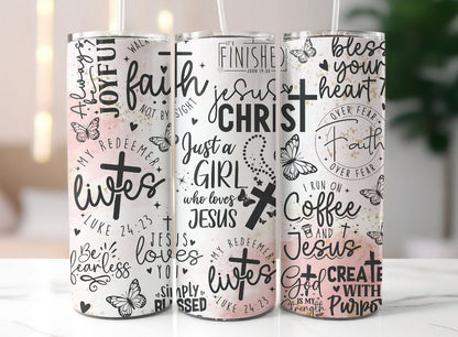 Just a Girl Who Loves Jesus Tumbler | Faith-Inspired Drinkware