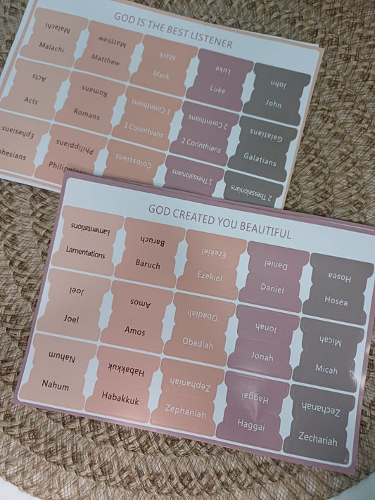 Bible Index Tabs - Earth Tones
