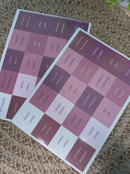Bible Index Tabs - Shades of Purple