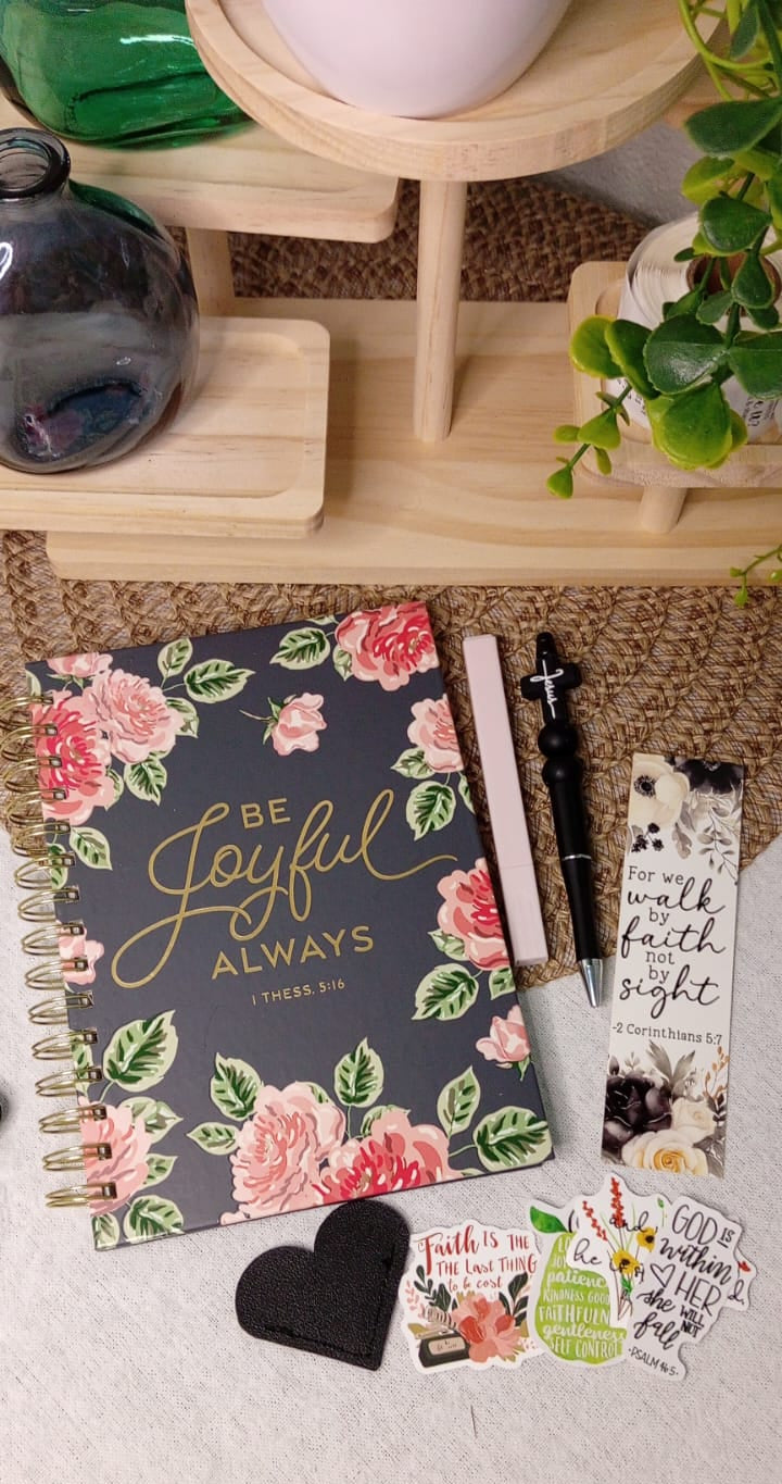 A5 Wirebound Notebook Set - Be Joyful