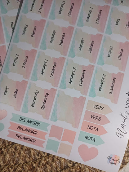 Bible Index Tabs; All Languages; Neriah’s Light