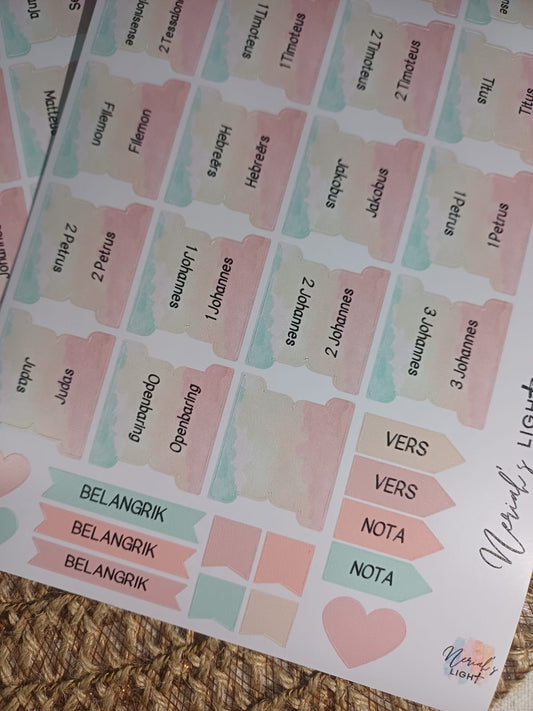 Bible Index Tabs; All Languages; Neriah’s Light