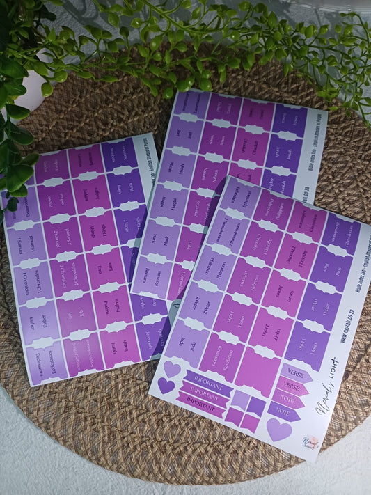 Bible Index Tabs; All Languages; Neriah’s Light