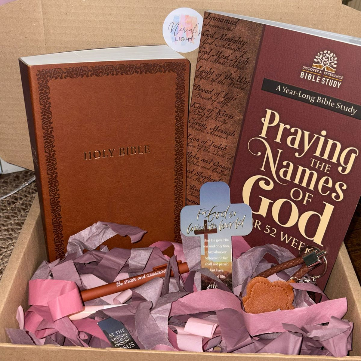 NIV Soft Touch Brown Bible Gift Set