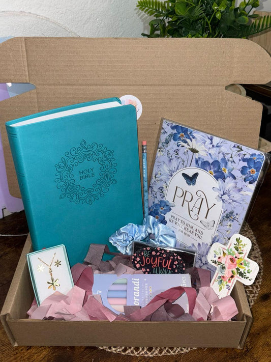 NKJV Turquoise Bible Large Print Gift Set