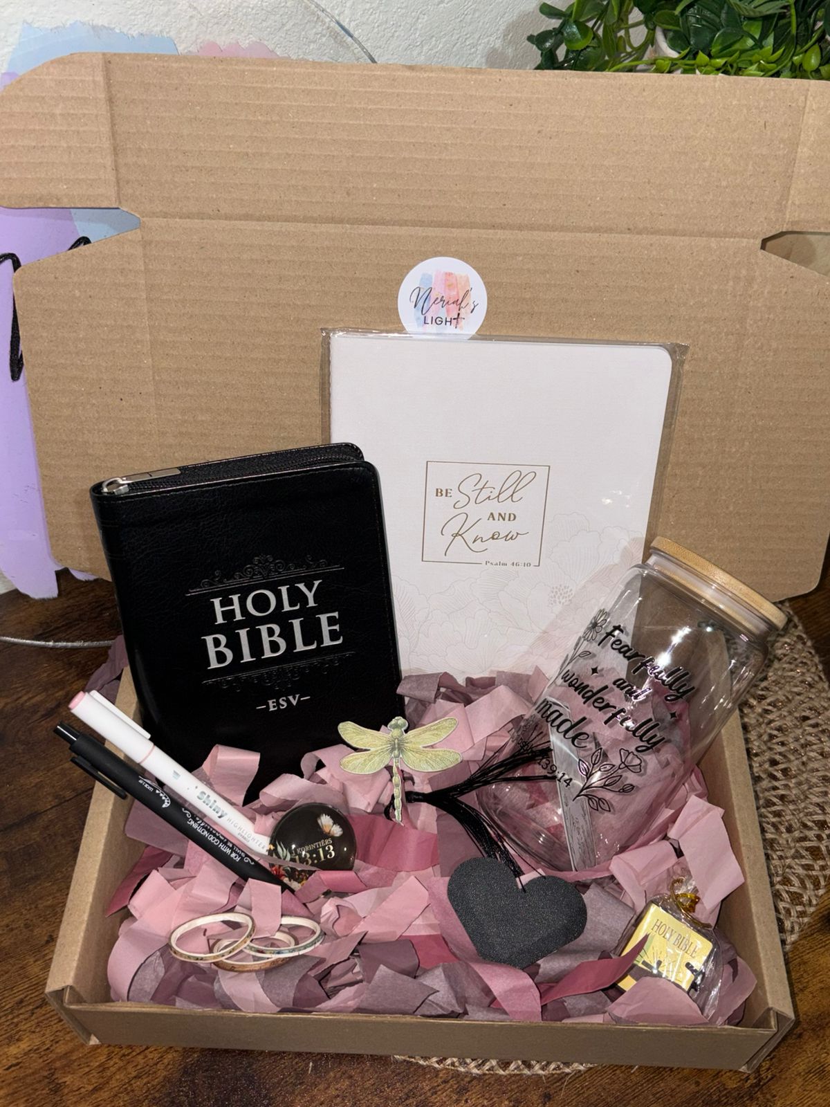 ESV Black Compact Bible Gift Set