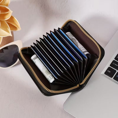 Compact Wallet; God Says You Are (Black) Faux Leather; Neriah’s Light