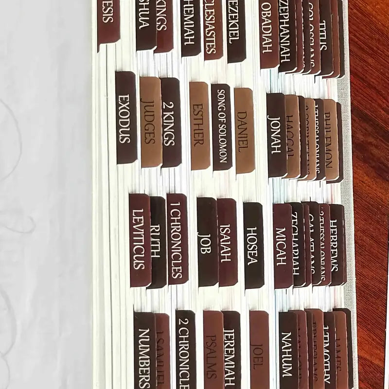 Bible Index Tabs - Brown