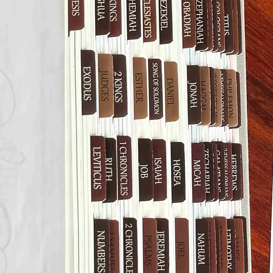 Bible Index Tabs - Brown